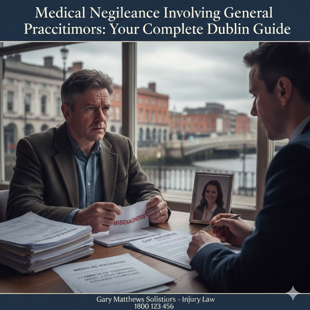 Patient in Dublin consulting a medical negligence solicitor about GP negligence in Ireland.